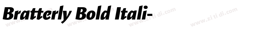 Bratterly Bold Itali字体转换 Bratterly Bold Itali字体转换